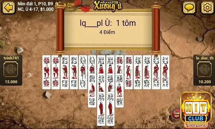 Thứ tự chia bài trong cách chơi bài chắn online Hitclub